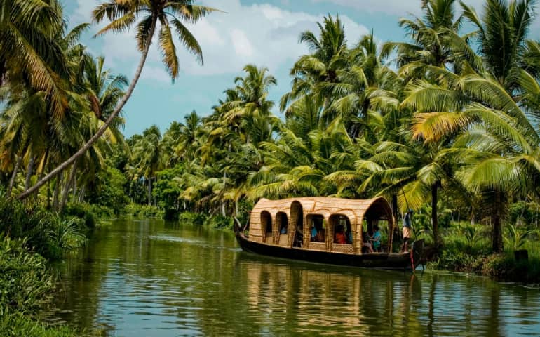 Houseboat on Kerala backwaters
