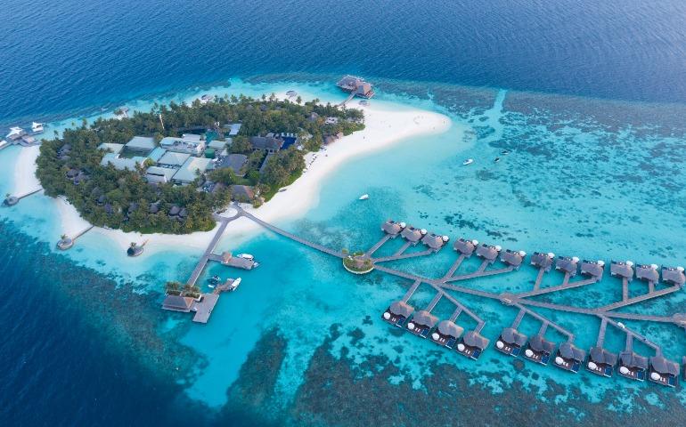 View of a luxurious tropical island resort in the Maldives
Image Credit: Asad Photo Maldives/Pexels