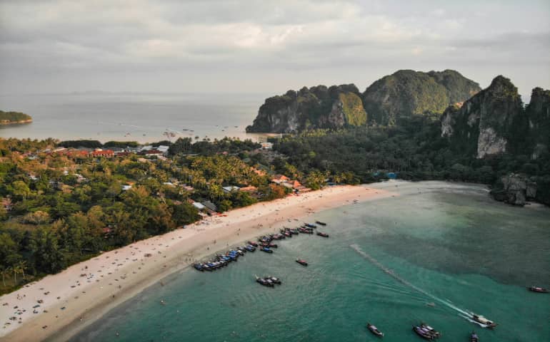 Stunning views of the Krabi shores