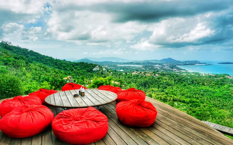 Great view over the jungle in Koh Samui