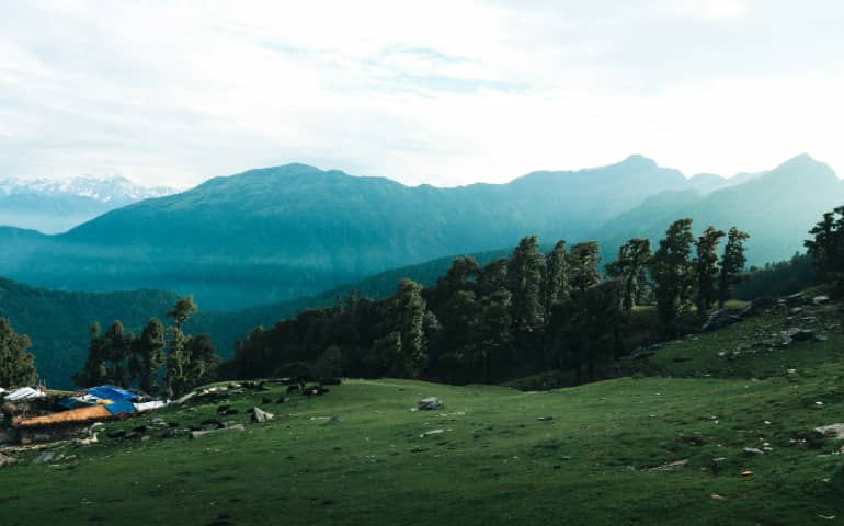 View from Tungnath chopta, in Uttarakhand, India
