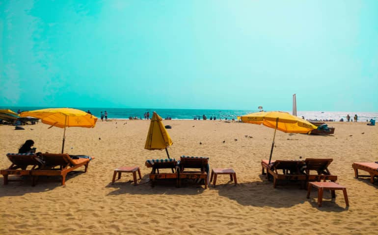 Beautiful beaches in Goa
