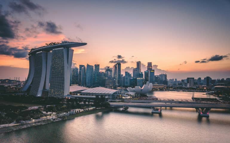 Stunning views of Marina Bay in Singapore
