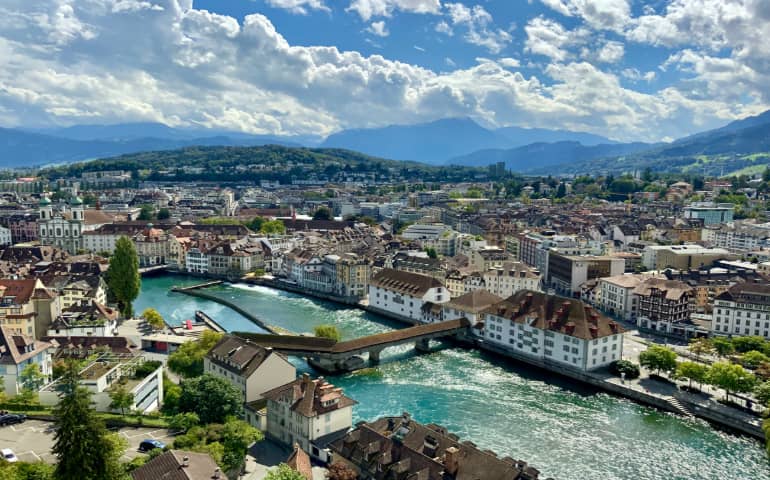 Stunning views of Lucerne, Switzerland
