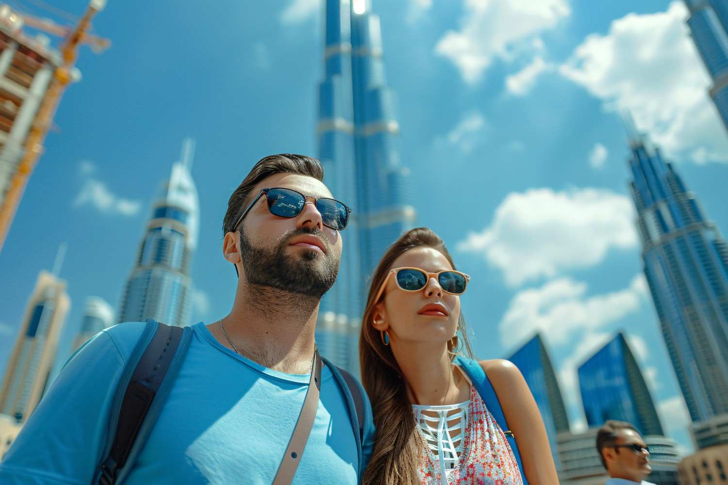 Couple travelling in Dubai