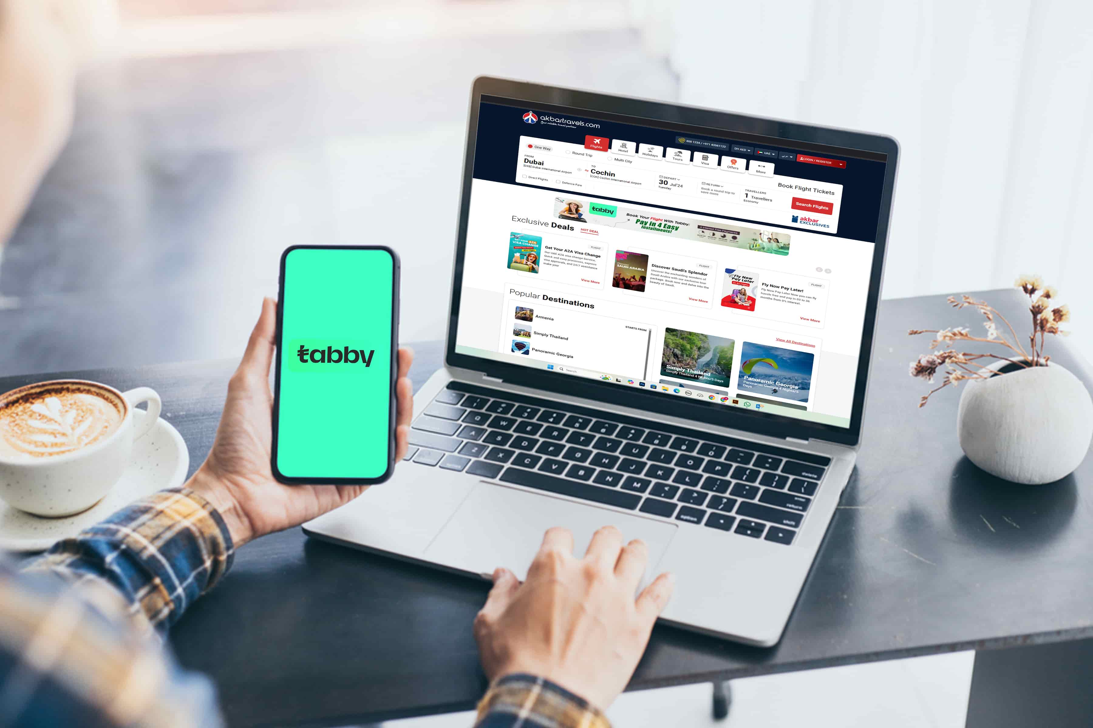 How to Book Flights with Tabby on Akbar Travels KSA