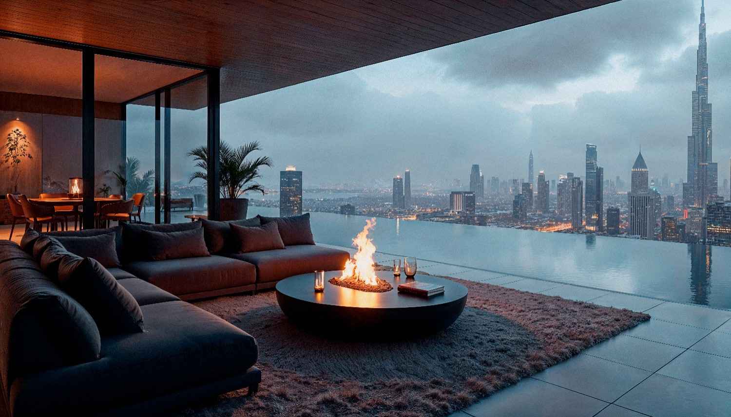 Elegant luxury hotel exterior in the UAE