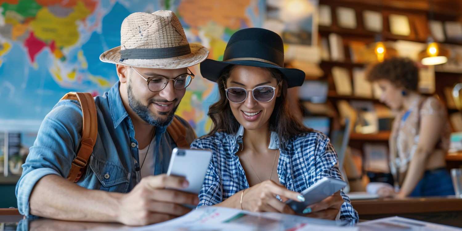 Travellers planning exclusive hotel experiences