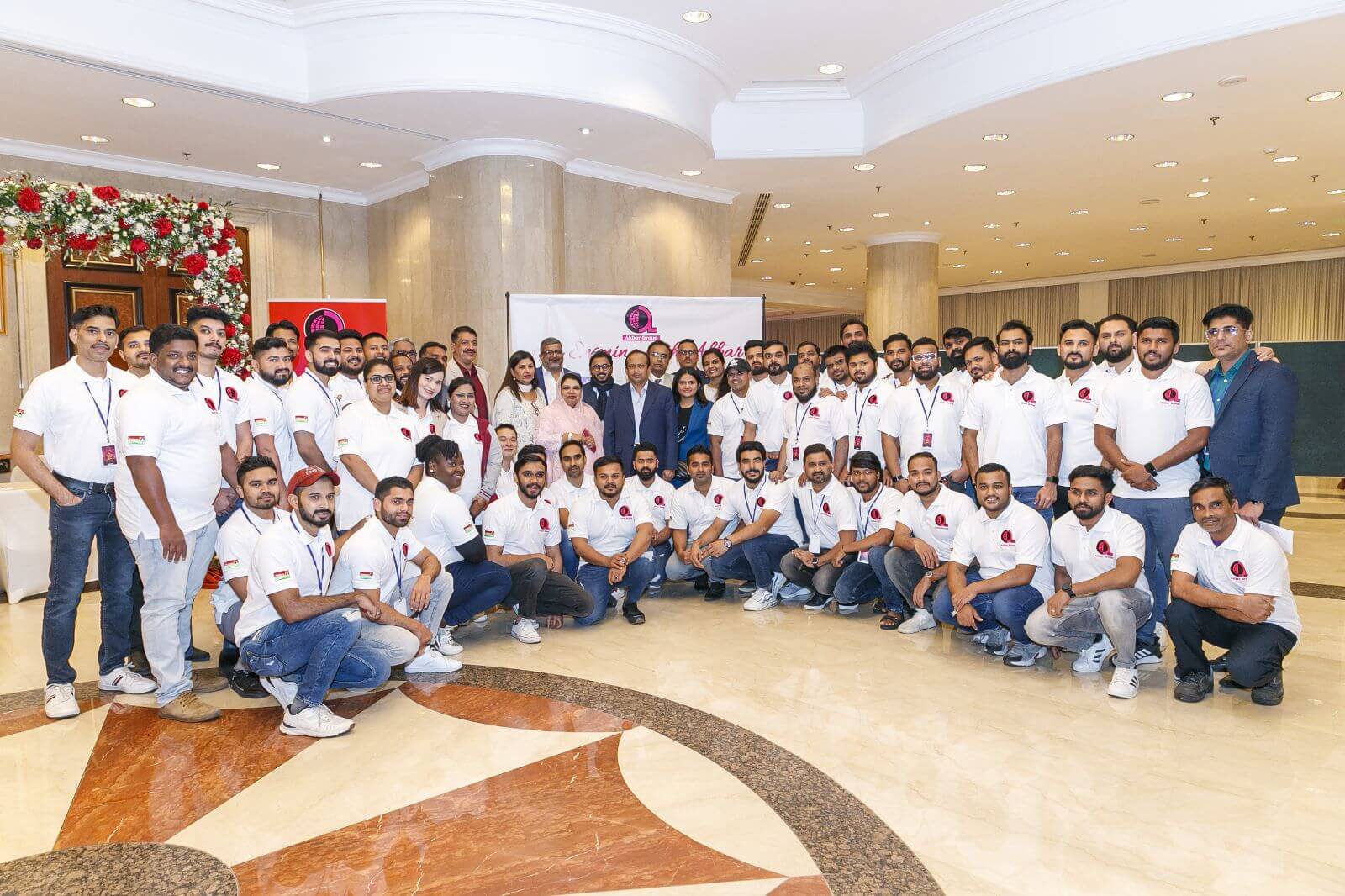 CEO with the team